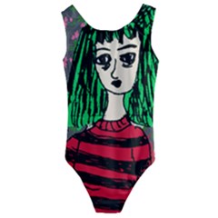 Freddy Girl Wall Grey Kids  Cut-out Back One Piece Swimsuit