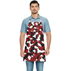Camouflage Rouge Kitchen Apron