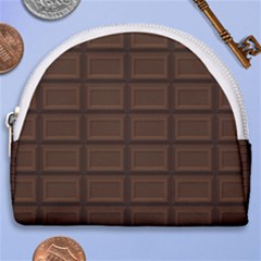 Milk Chocolate Horseshoe Style Canvas Pouch