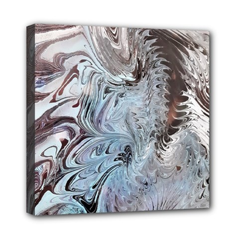 Painted Feathers Mini Canvas 8  X 8  (stretched)