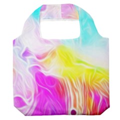 Background-drips-fluid-colorful Premium Foldable Grocery Recycle Bag