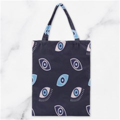 Eyes Evil Eye Blue Pattern Design Classic Tote Bag