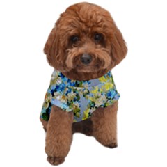 Background-flower White Dog T-shirt