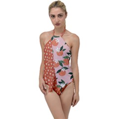 Tropical Polka Plants 4 Go With The Flow One Piece Swimsuit
