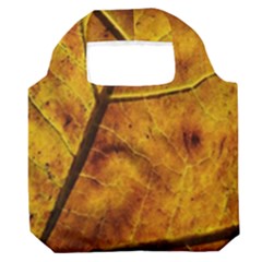 Leaf Leaf Veins Fall Premium Foldable Grocery Recycle Bag