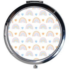 Rainbow Pattern   Mini Round Mirror