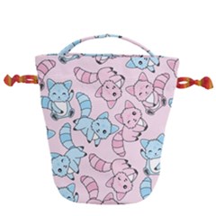 Children Pattern Design Drawstring Bucket Bag