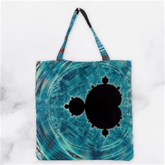 Mandelbrot Apple Fractal Abstract Grocery Tote Bag