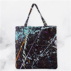 Abstract Colorful Texture Grocery Tote Bag