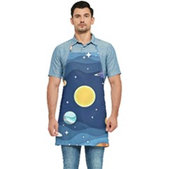 Galaxy Background Kitchen Apron