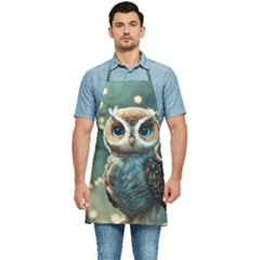 Owl Bird Bird Of Prey Ornithology Animal Kitchen Apron