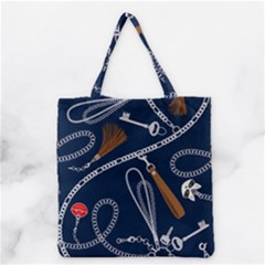 Chains-seamless-pattern Grocery Tote Bag