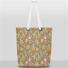Pattern Seamless Full Print Rope Handle Tote (small)
