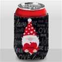 Personalized Valentine Gnome Can Cooler Can Cooler View1