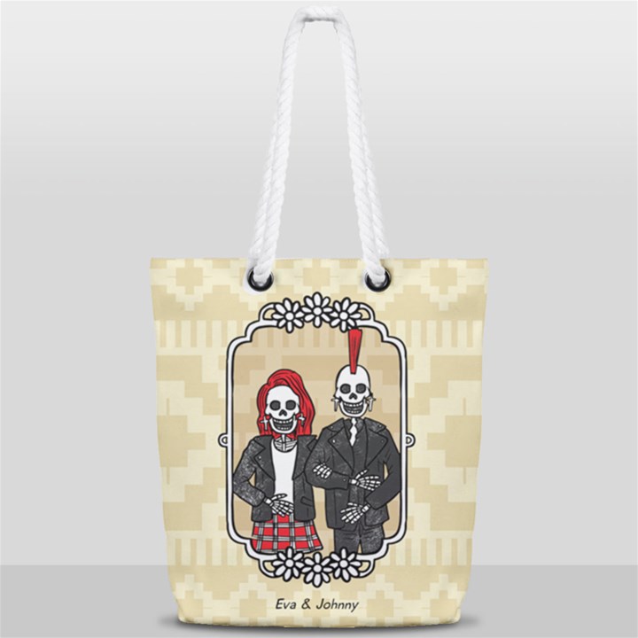 Love Forever Full Print Rope Handle Tote (Small)