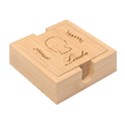 Personalized Family Name Bamboo Coaster Set View2