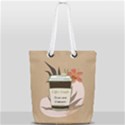 Coffee Couple Full Print Rope Handle Tote (Small) View2