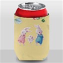 Personalized Easter Rabbit Bunny Family Name Can Cooler View1