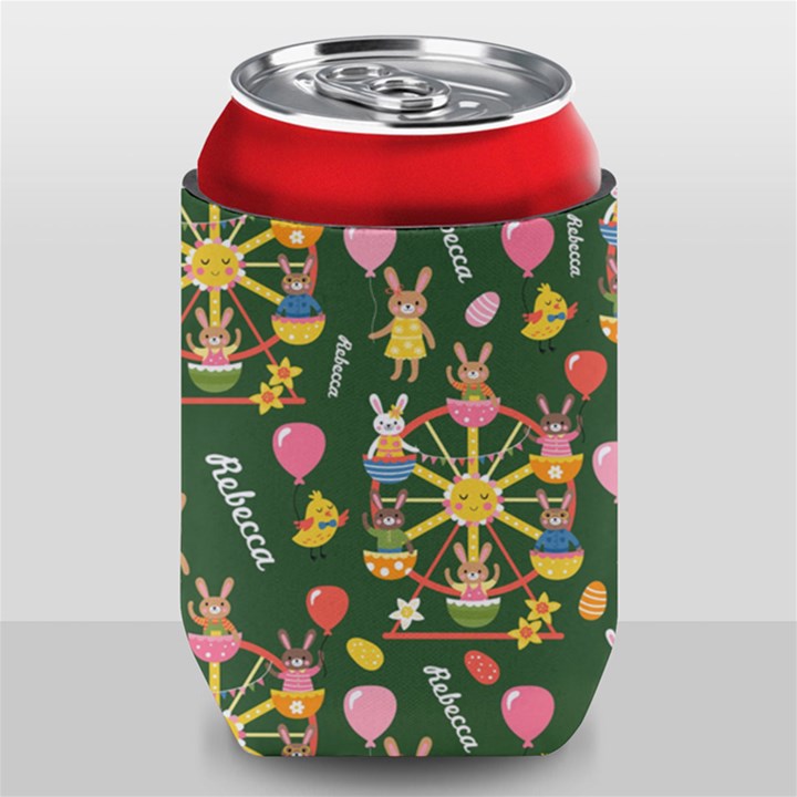 Personalized Easter Rabbit Name Can Cooler