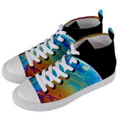 Soap Bubble Project Women s Mid-top Canvas Sneakers