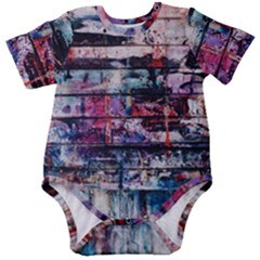 Splattered Paint On Wall Baby Short Sleeve Bodysuit