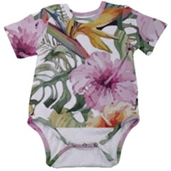 Tropical T- Shirt Tropical Modern Summer T- Shirt Baby Short Sleeve Bodysuit