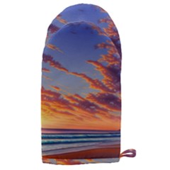 Summer Sunset Over Beach Microwave Oven Glove