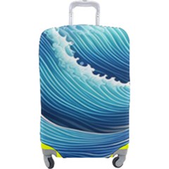 Simple Summer Wave Pattern Luggage Cover (large)