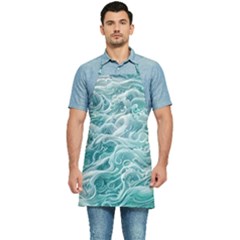 Nature Ocean Waves Kitchen Apron