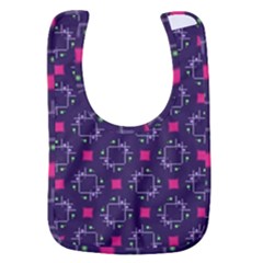Geometric Pattern Retro Style Background Baby Bib