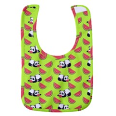 Watermelon Panda Background Wallpaper Baby Bib