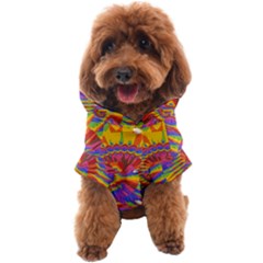 Colorful Spiral Abstract Swirl Twirl Art Pattern Dog Coat