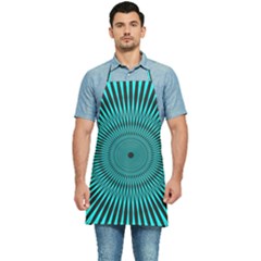 Illusion Geometric Background Kitchen Apron