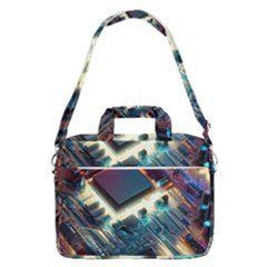 Ai Generated Motherboard City Technology Tech Cpu Macbook Pro 16  Shoulder Laptop Bag