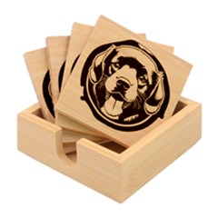 Dog Animal Puppy Pooch Pet Bamboo Coaster Set