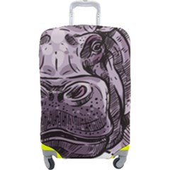 Hippopotamus Animal Wildlife Hippo Luggage Cover (large)