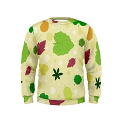 Leaves-140 Kids  Sweatshirt