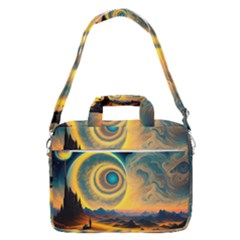 Ai Generated Surrealist Fantasy Dream Moon Space Macbook Pro 16  Shoulder Laptop Bag