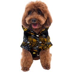 Yin-yang-owl-doodle-ornament-illustration Dog Coat