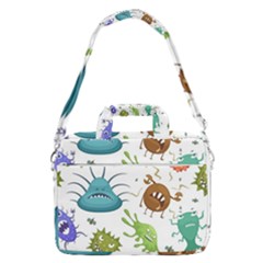 Dangerous-streptococcus-lactobacillus-staphylococcus-others-microbes-cartoon-style-vector-seamless Macbook Pro 16  Shoulder Laptop Bag