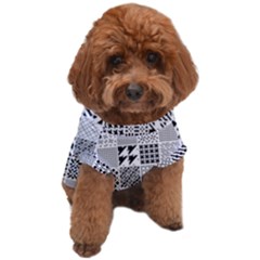 Black And White Geometric Patterns Dog T-shirt