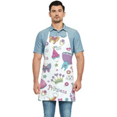 Princess Element Background Material Kitchen Apron