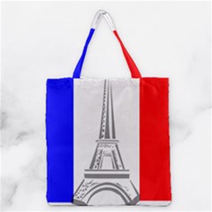 Eiffel-tower-france-flag-tower- Grocery Tote Bag