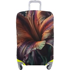 Flower Orange Lilly Luggage Cover (large)