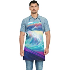 Wave Ocean Sea Tsunami Nautical Nature Water Kitchen Apron
