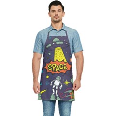 Vector Flat Space Design Background With Text Kitchen Apron
