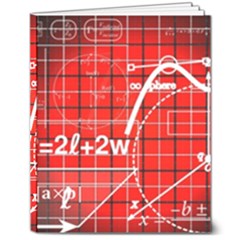 Geometry Mathematics Cube 8  X 10  Hardcover Notebook