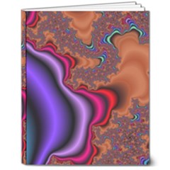 Colorful Piece Abstract 8  X 10  Hardcover Notebook