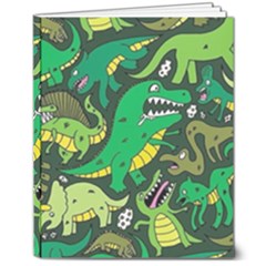 Dino Kawaii 8  X 10  Hardcover Notebook