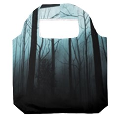 Tree Night Dark Forest Premium Foldable Grocery Recycle Bag